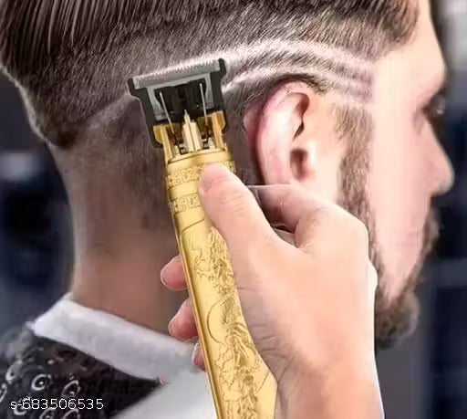 Trimmer Men Professional Cordless instantly rechargeable For Beard, Hairs, Moustache & Face, Electric T Blade Zero Gapped Shaving Machine Men's Grooming Kit.