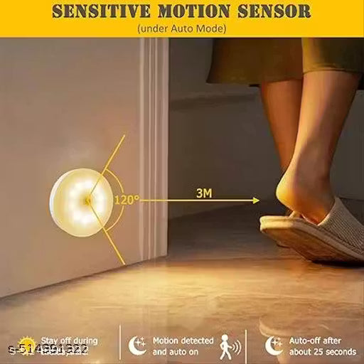LED Smart Motion Sensor Light,Sensing Powered LED Stick-Anywhere Night light Wal Smart Sensor Light